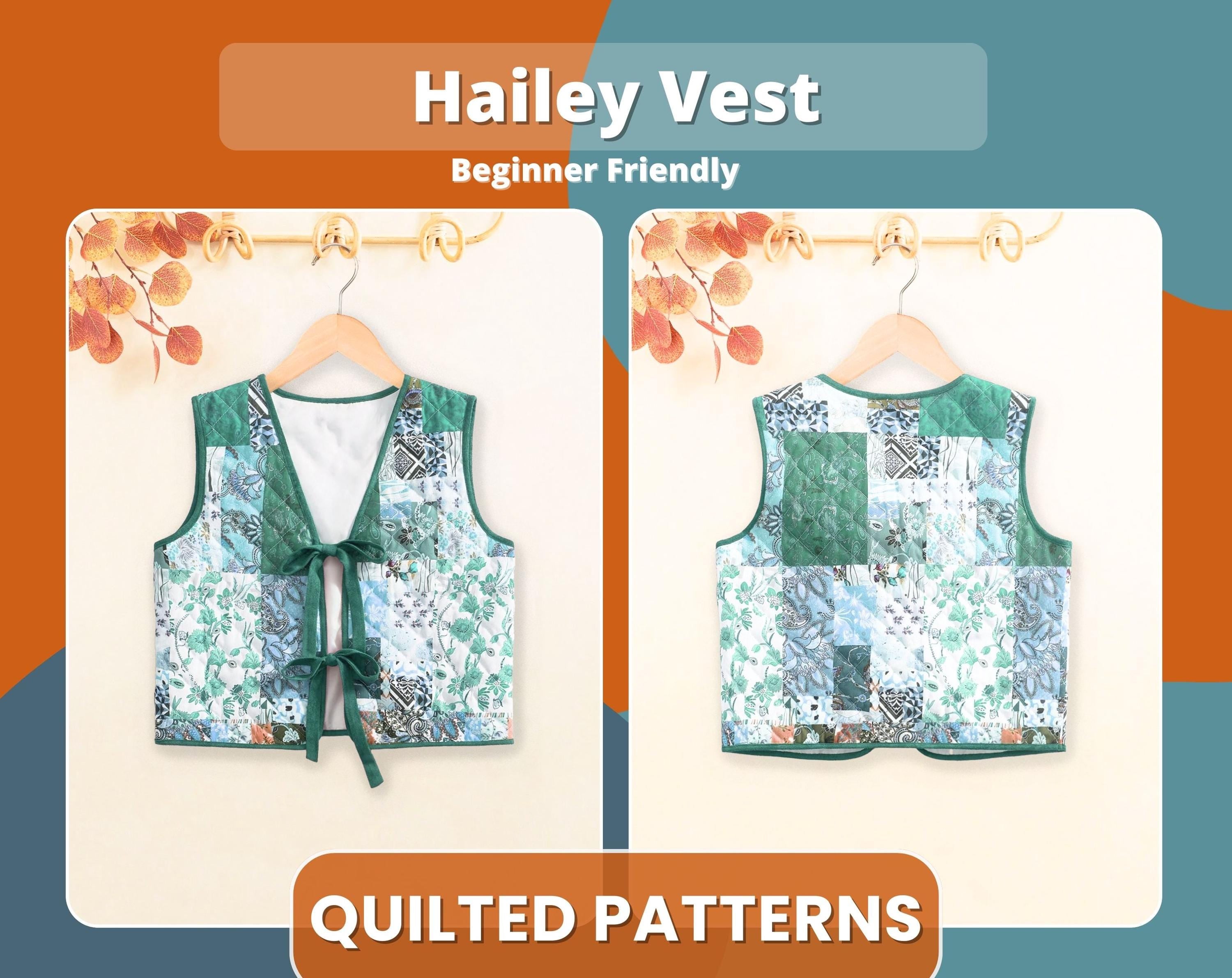 Quilted Bundle, Quilted Pattern, Sewing Patterns for Kids, PDF Pattern, Vest Pattern, Kids Sewing Patterns, Kids Patterns, Jacket Pattern
