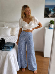 Summer Pants Pattern | Wide Leg Pants | Palazzo Pants Sewing Pattern | High Waist Wide Leg Pants Pants Pattern | Beginner Sewing Pattern