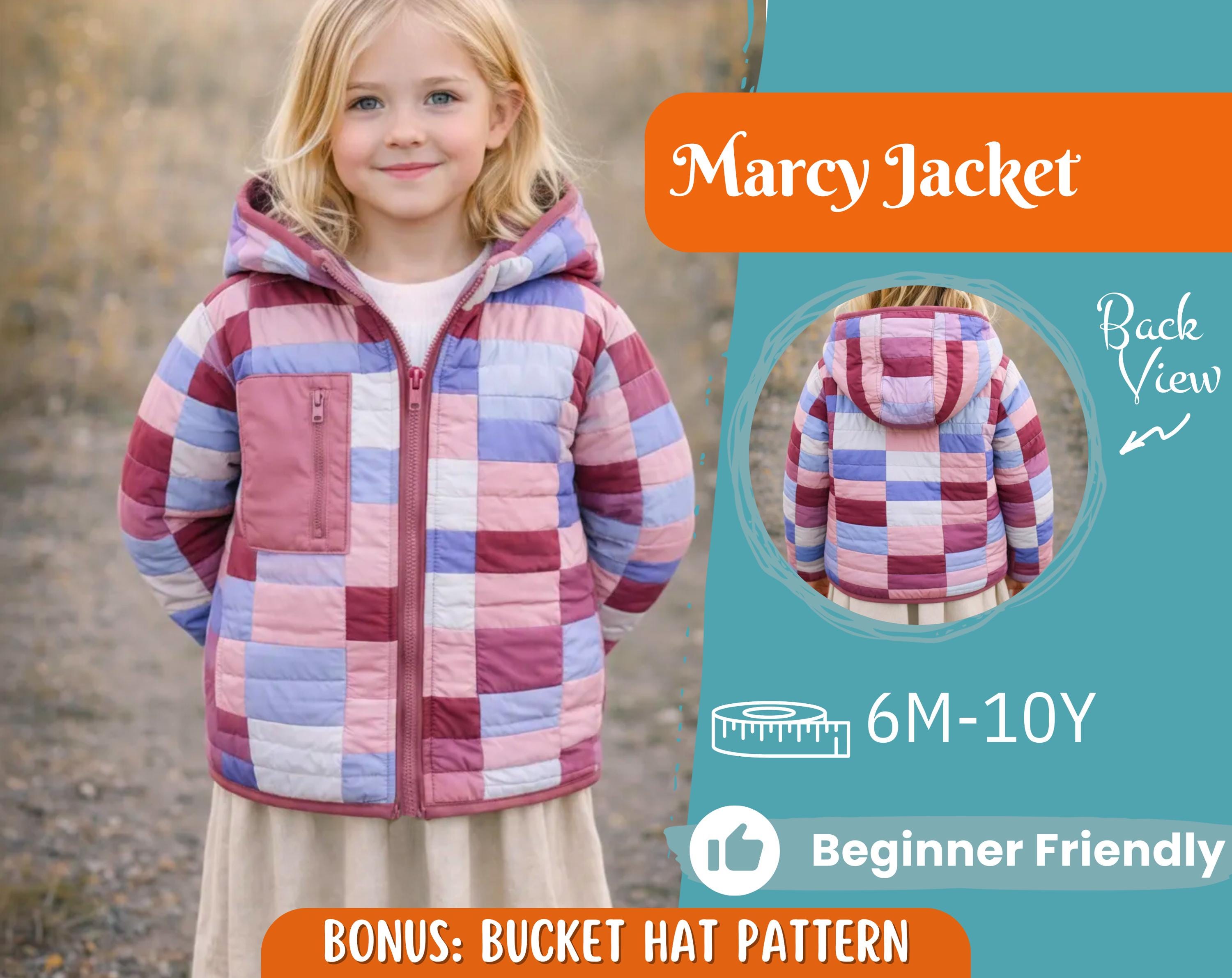 Jacket Sewing Pattern for Kids, Jacket Pattern, Kids Sewing Pattern, PDF Pattern, Beginner Pattern, Sewing Pattern Toddlers, Coat Pattern