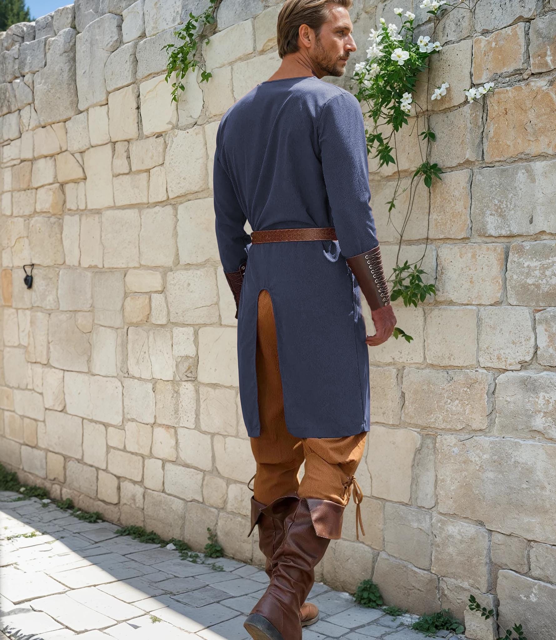 Medieval Tunic Sewing Pattern for Men, Medieval Shirt Pattern, Mens Costume Sewing Pattern, Tunic Cosplay Pattern, Medieval Costume Pattern