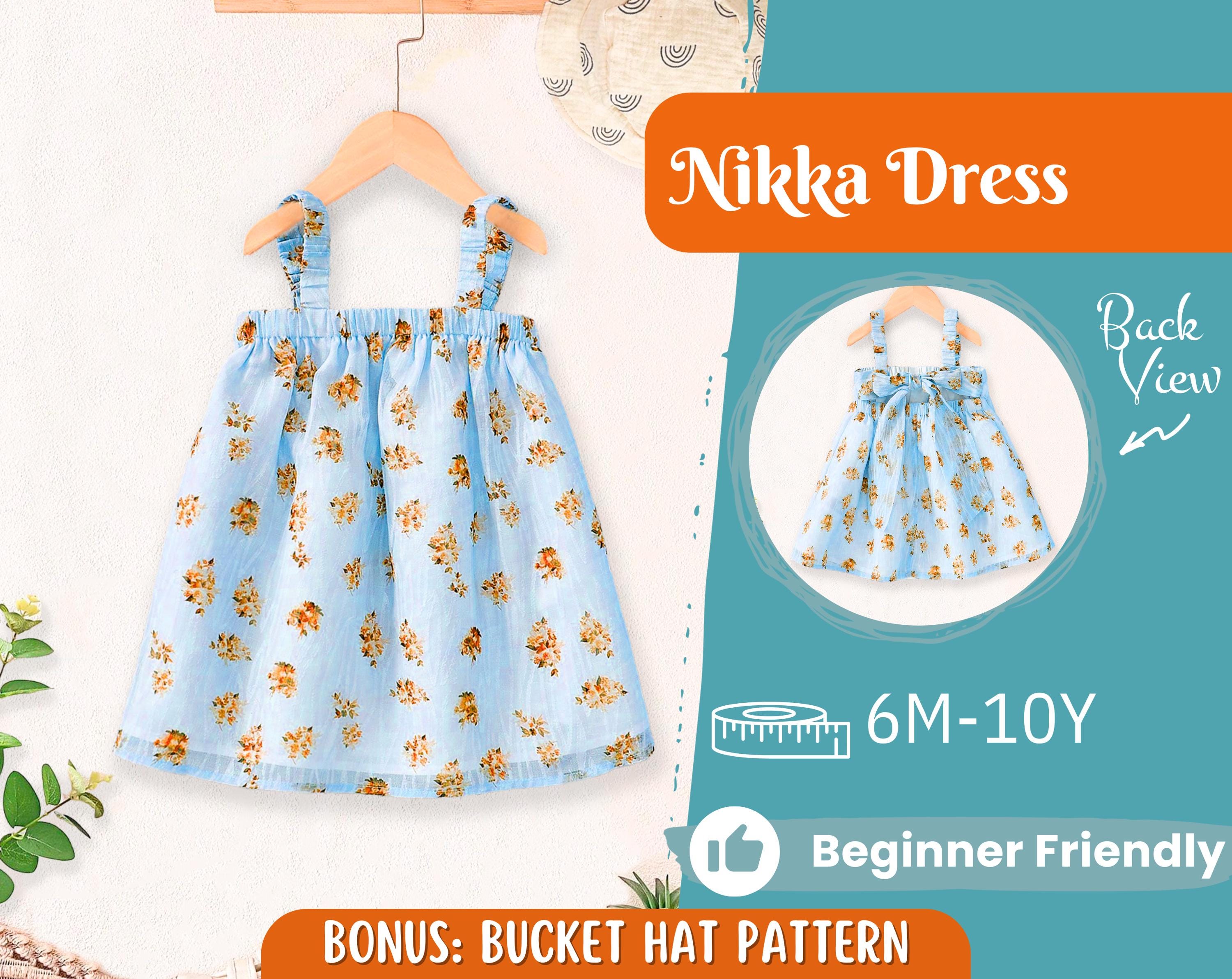 Dress Sewing Pattern for Kids, Dress Pattern, Kids Pattern, Summer Dress Pattern, Beginner Pattern, Sewing Pattern Toddlers, Baby Pattern