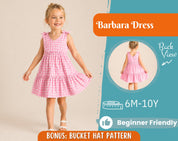 Dress Sewing Pattern for Kids, Dress Pattern, Kids Pattern, Girl Dress Pattern, Beginner Pattern, Sewing Pattern Toddlers, PDF Pattern