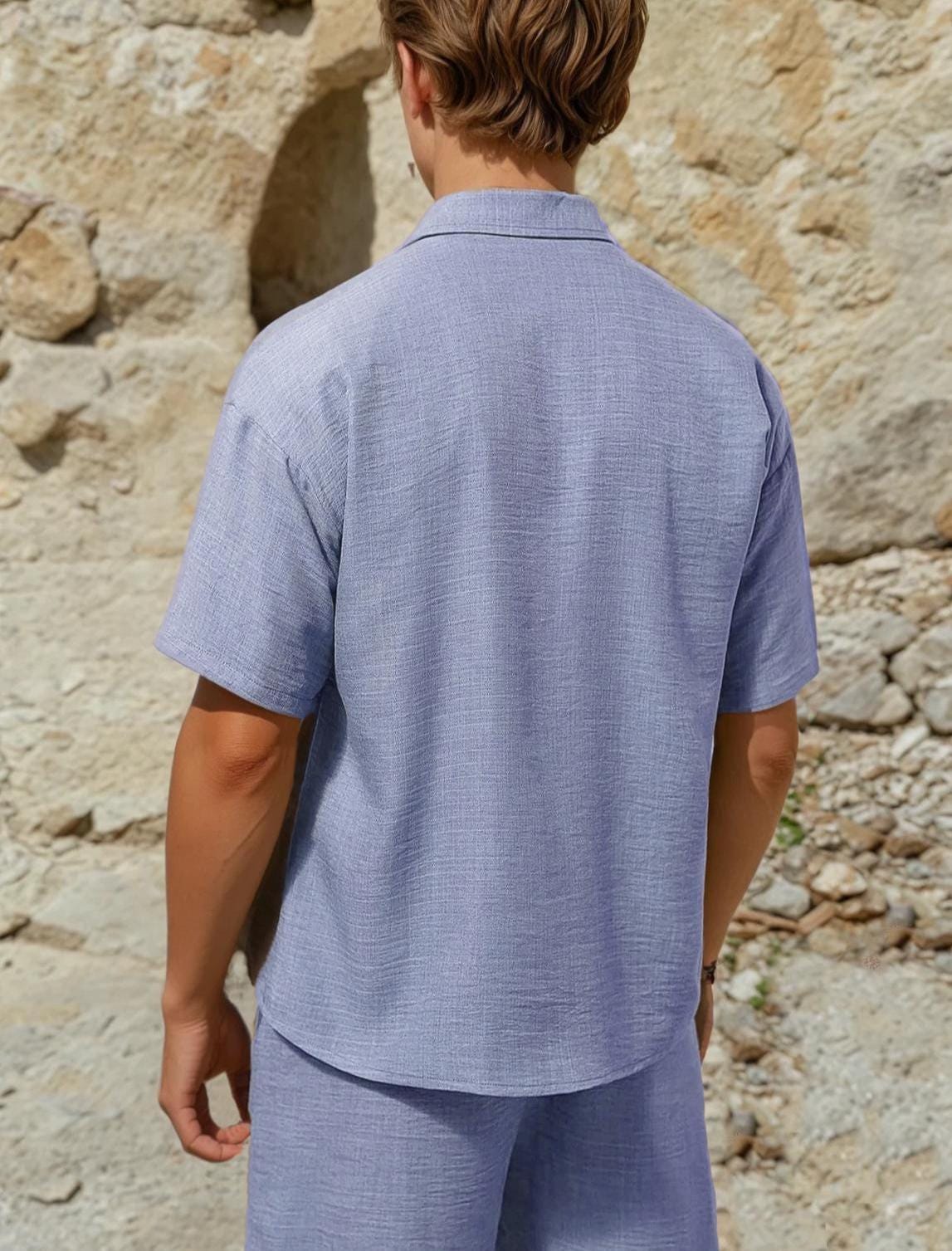 Men's Shirt Sewing Pattern, Summer Shirt Pattern Men, Camp Collar Shirt Pattern, Hawaiian Shirt Pattern, Shirt Pattern Men Notched Collar