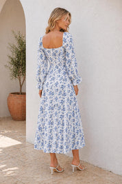 Louise Dress Sewing Pattern | Maxi Dress Pattern | Long Sleeved Dress | Women Dress Pattern | Sewing Patterns for Women Slit Dress
