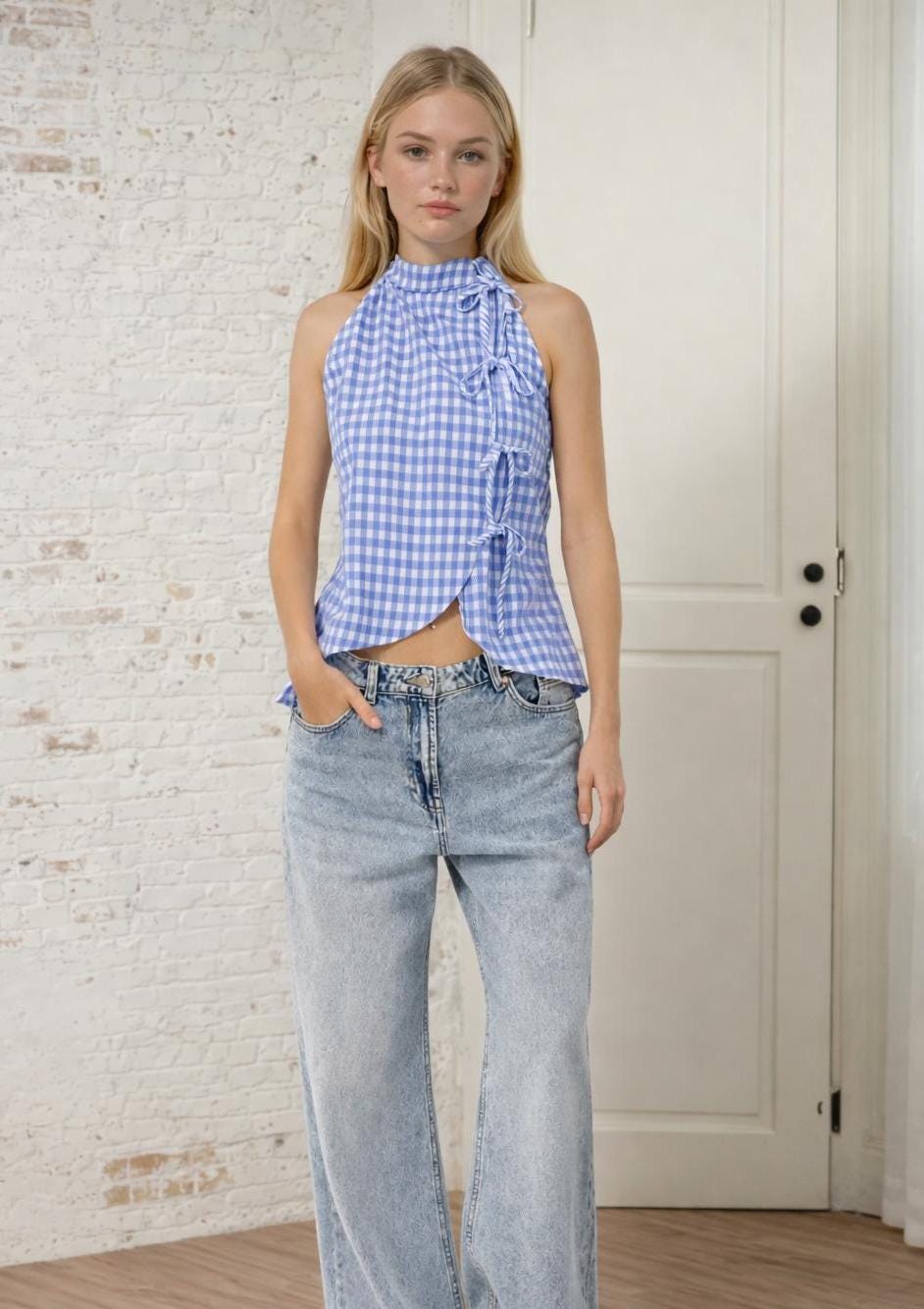 Top Sewing Pattern | Women Vest Pattern | Blouse Pattern | Front Tie Top Pattern | Sewing Patterns for Beginner Top | Peplum Top