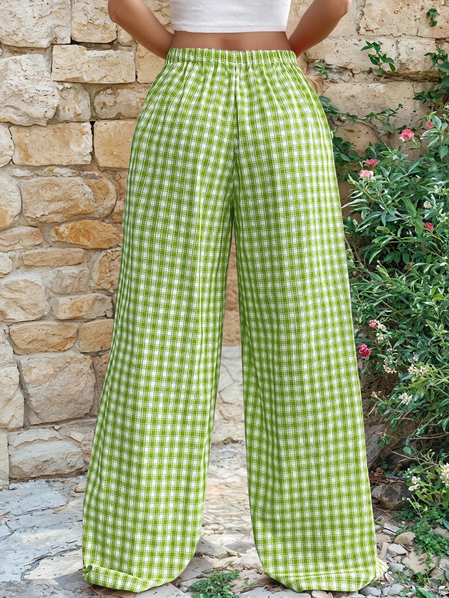 Elastic Wide Pants Pattern | Palazzo Pants Sewing Pattern for Women | Pants Pattern | Women Sewing Pattern | Women Palazzo Pants Trousers