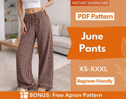 Women Wide Leg Pants Sewing Pattern, Women Pants Pattern, Pajama Pants Sewig Pattern, Pyjama Pattern, Oversized Wide Leg Pants Women