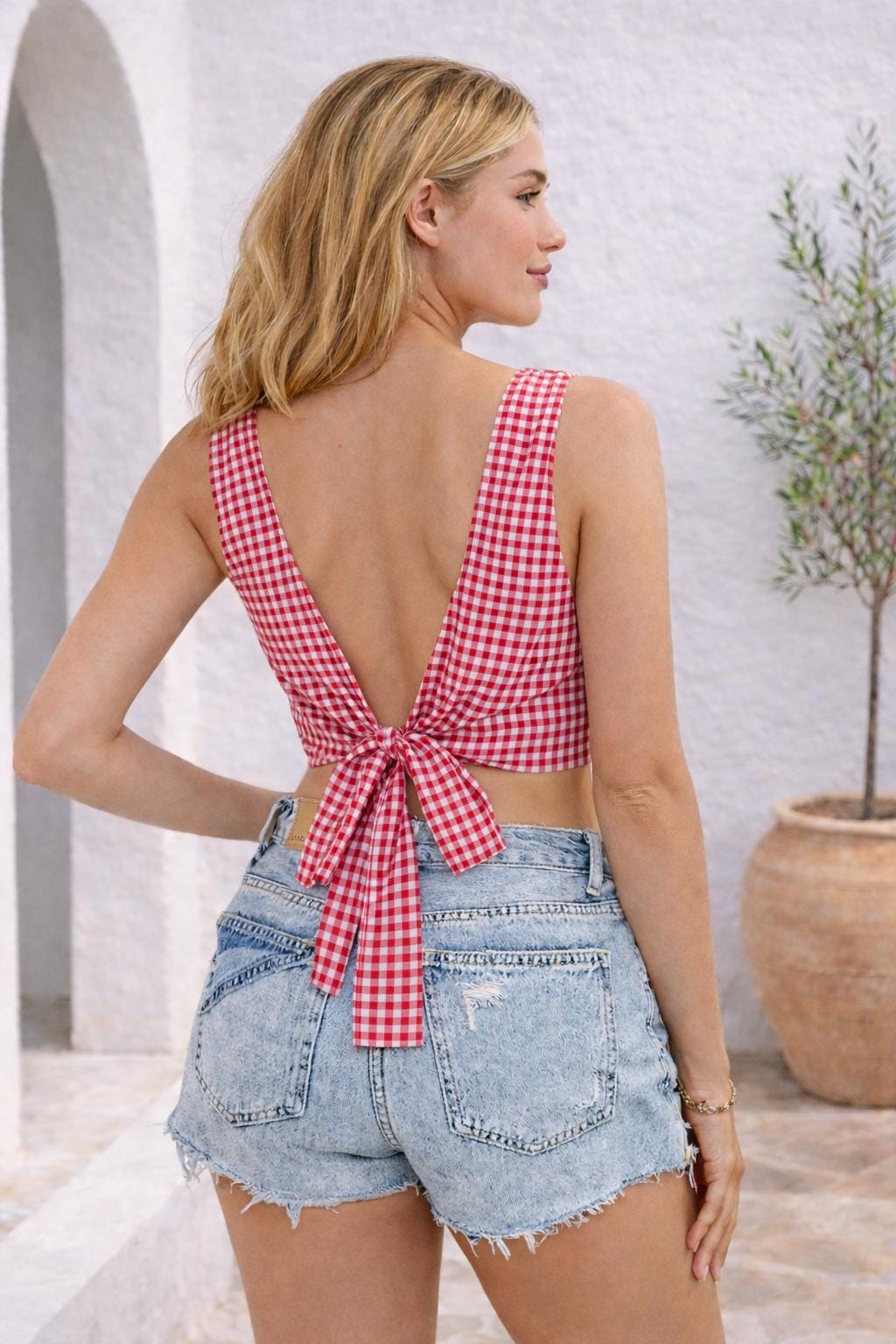Back Tie Top Sewing Pattern for Women, Crop Top Pattern, Sewing Patterns for Women, Tank Top, Tie Top, Knot Top Pattern