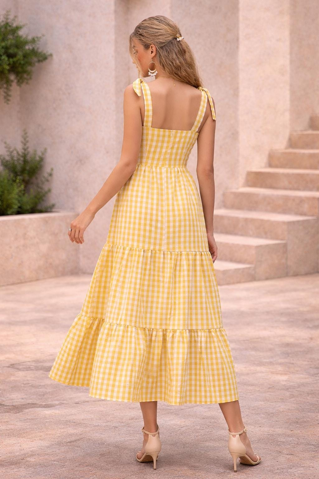 Ruby Dress Sewing Pattern | Tiered Dress Pattern | Maxi Dress Pattern | Gathered Dress Pattern | Women Sewing Pattern Dress