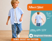 Shirt Sewing Pattern for Kids, Boy's Shirt Pattern, Kids Pattern, PDF Pattern, Beginner Pattern, Sewing Pattern Toddlers, Kids Shirt Pattern