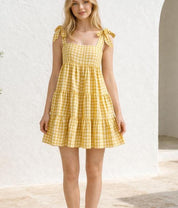 Summer Dress Sewing Pattern | Shoulder Tie Dress Pattern | Tiered Dress Pattern | Gathered Dress Pattern | Ruffle Dress Pattern Women