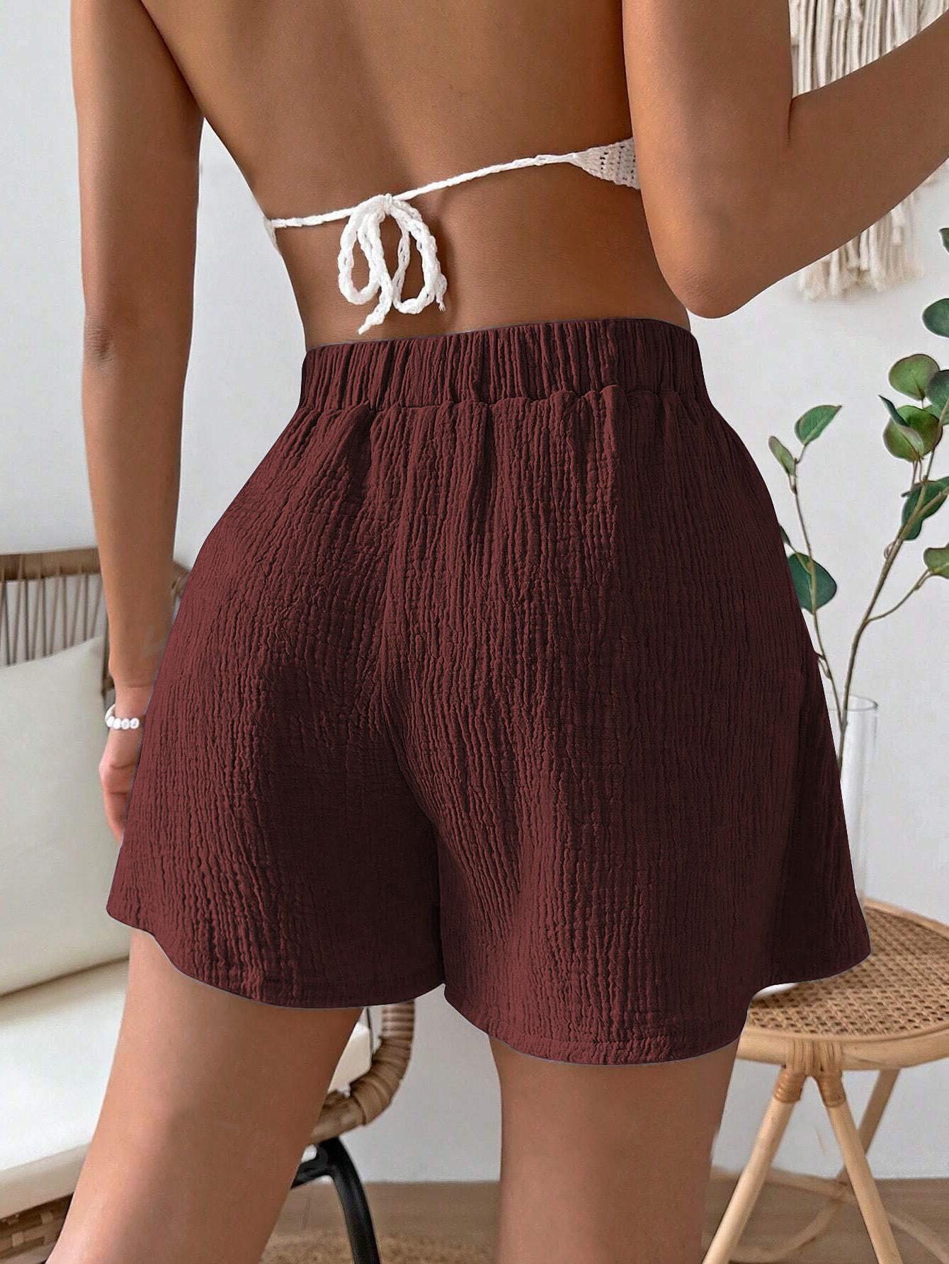 Easy Shorts Pattern | Women Shorts Pattern | Beginner Shorts Pattern | Elastic Waistband Shorts | High Waist Wide Leg Shorts Sewing Patterns