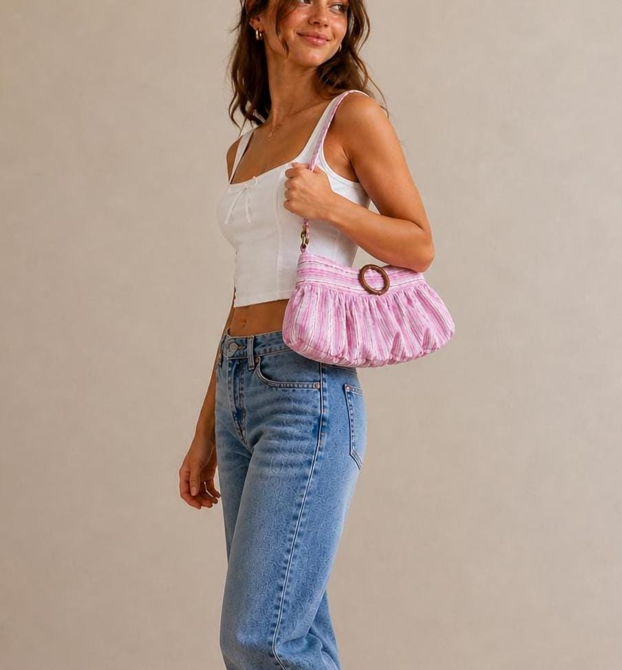Pleated Bag Pattern | Hobo Bag Sewing Pattern | Purse Sewing Pattern | Shoulder Bag | Women Bag Pattern | Beginner Bag Pattern