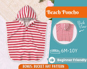 Poncho Sewing Pattern for Kids, Children's Poncho Pattern, Kids Pattern, Easy PDF Pattern, Beginner Sewing Pattern, Sewing Pattern Toddlers
