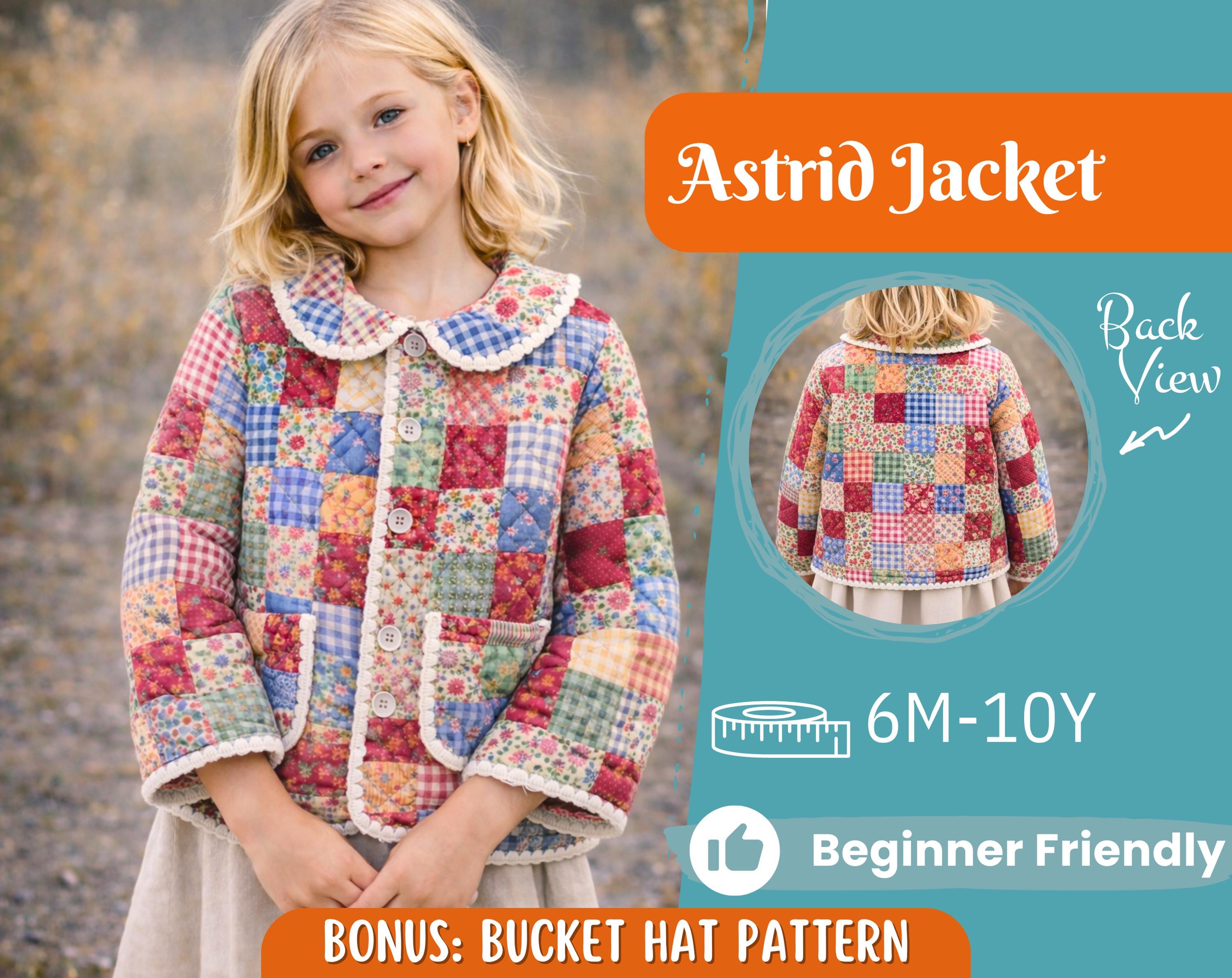 Jacket Sewing Pattern for Kids, Jacket Pattern, Kids Pattern, PDF Pattern, Beginner Pattern, Sewing Pattern Toddlers, Quilted Jacket Pattern