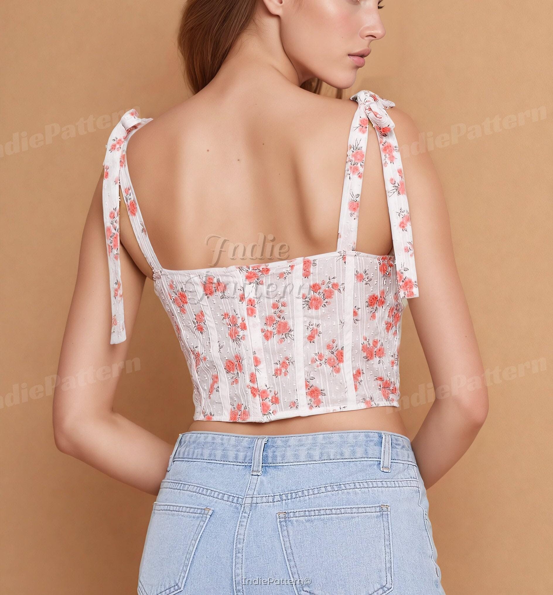 Corset Sewing Patterns | Top Patterns | Sewing Patterns | Women Patterns | Bustier Pattern | Women sewing pattern | Bustier Corset Top