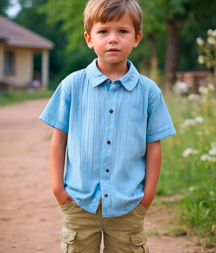 Shirt Sewing Pattern for Kids, Boy's Shirt Pattern, Kids Pattern, PDF Pattern, Beginner Pattern, Sewing Pattern Toddlers, Kids Shirt Pattern
