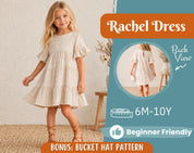 Dress Sewing Pattern for Kids, Dress Pattern, Kids Pattern, Summer Dress Pattern, Beginner Pattern, Sewing Pattern Toddlers, Baby Pattern