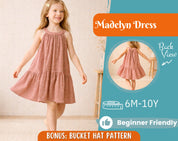 Dress Sewing Pattern for Kids, Dress Pattern, Kids Pattern, Girl Dress Pattern, Beginner Pattern, Sewing Pattern Toddlers, PDF Pattern