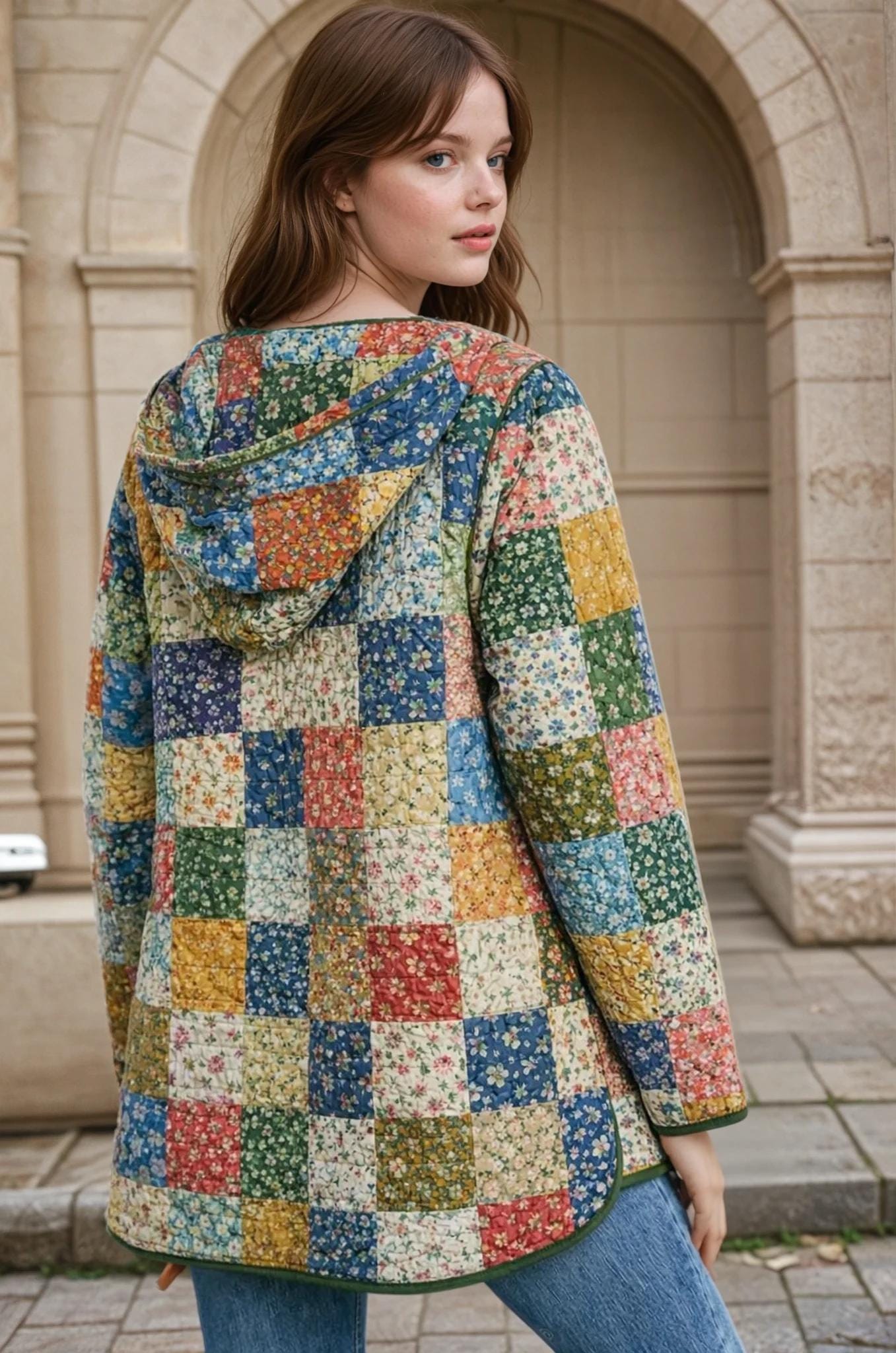Quilted Coat with Hoodie Sewing Pattern | Quilted Jacket Pattern | Sewing Patterns | Quilted Sewing Pattern | Hooded Jacket | Women Jacket