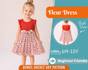 Dress Sewing Pattern for Kids, Dress Pattern, Kids Pattern, Summer Dress Pattern, Beginner Pattern, Sewing Pattern Toddlers, Baby Pattern