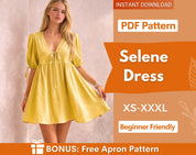 Dress Sewing Pattern | Summer Dress Pattern | Dress Pattern | Women Dress | Sewing Patterns for Women, Midi Dress, Sewing Patterns Dress
