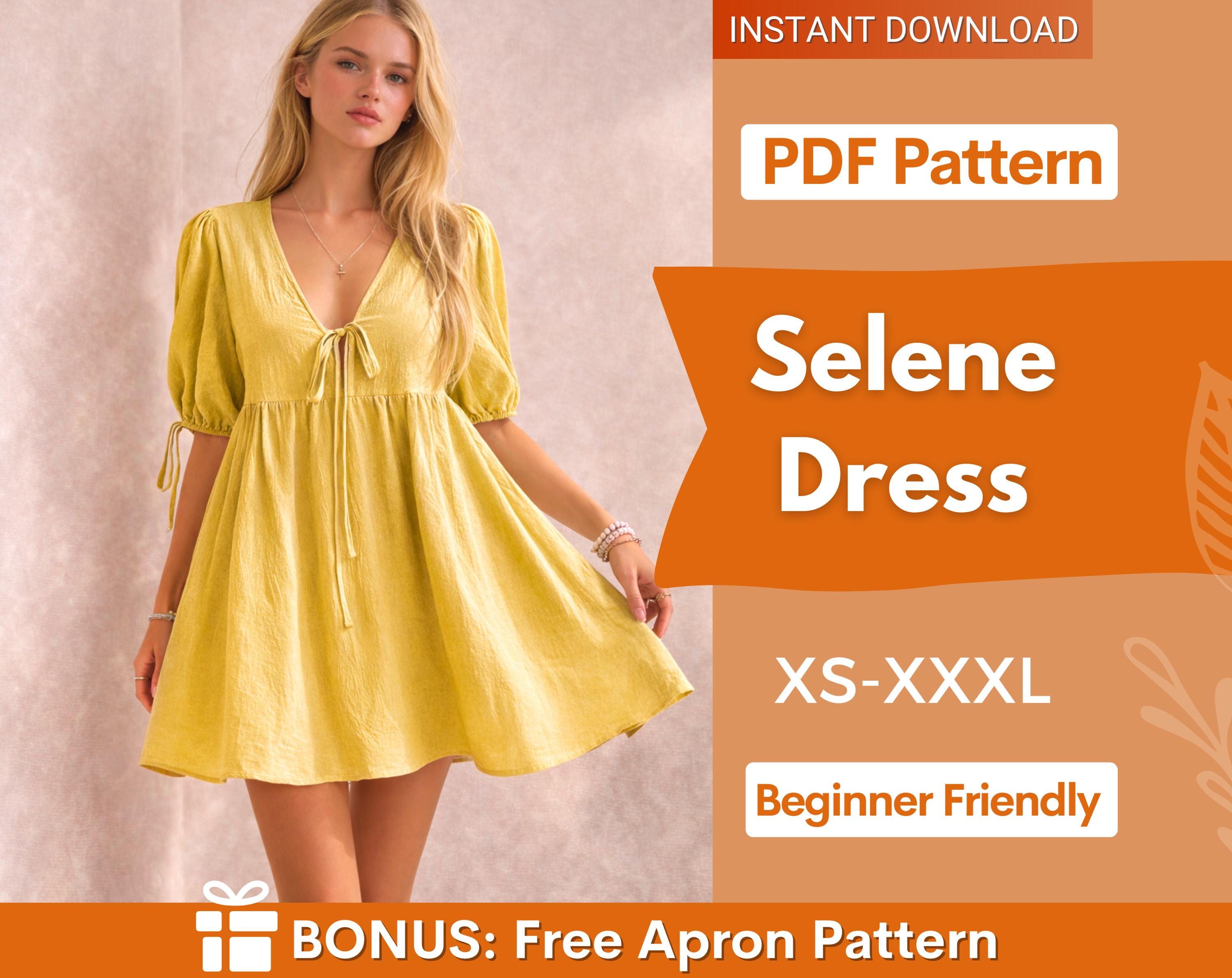 Dress Sewing Pattern | Summer Dress Pattern | Dress Pattern | Women Dress | Sewing Patterns for Women, Midi Dress, Sewing Patterns Dress