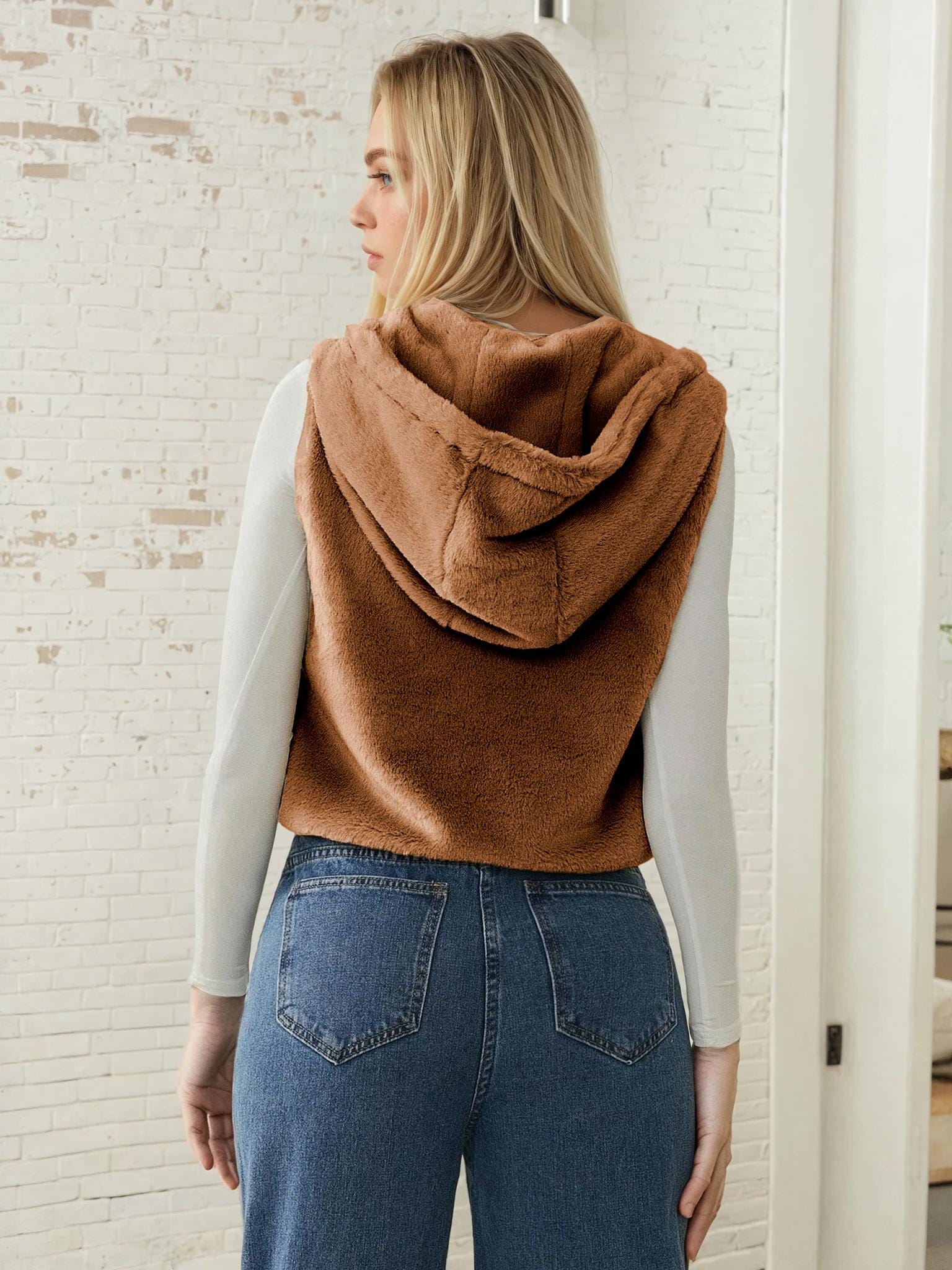 Hooded Vest Sewing Pattern for Women | Sewing Patterns | Women Pattern | Jacket Sewing Pattern | Puffer Vest Pattern Women | Teddy Vest