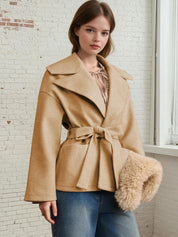 Coat Sewing Pattern with Lining | Winter Coat Sewing Pattern | Belted Coat Pattern | Winter Jacket Sewing Pattern PDF | Women Sewing Pattern