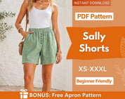 Bermuda Shorts for Women Pattern | Women Shorts Pattern | Beginner Shorts Pattern | Elastic Waistband Shorts | Wide Leg Shorts Patterns
