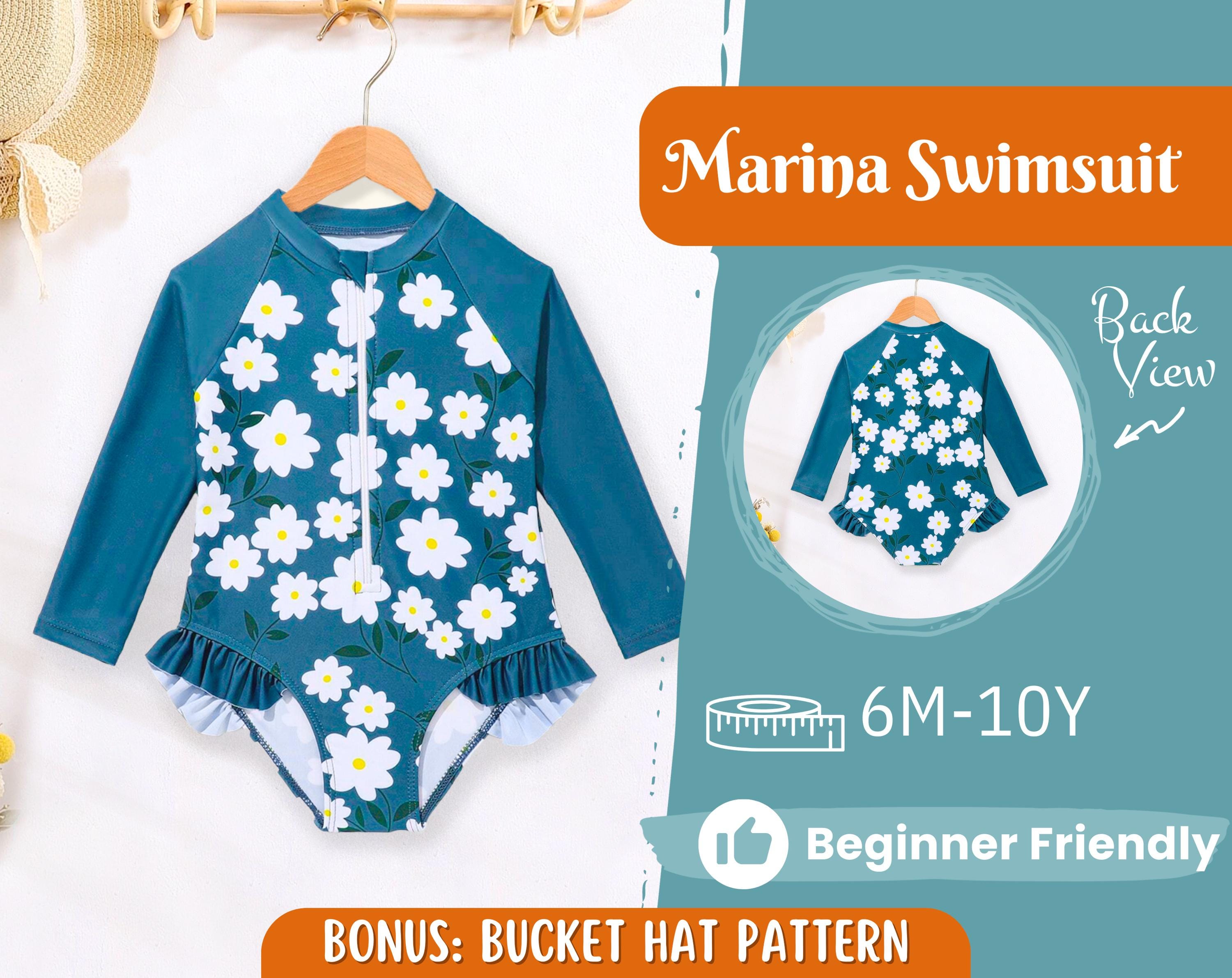 Swimsuit Sewing Pattern for Kids, Swimsuit Pattern, Kids Pattern, Bodysuit Pattern, Beginner Pattern, Sewing Pattern Toddlers, PDF Pattern