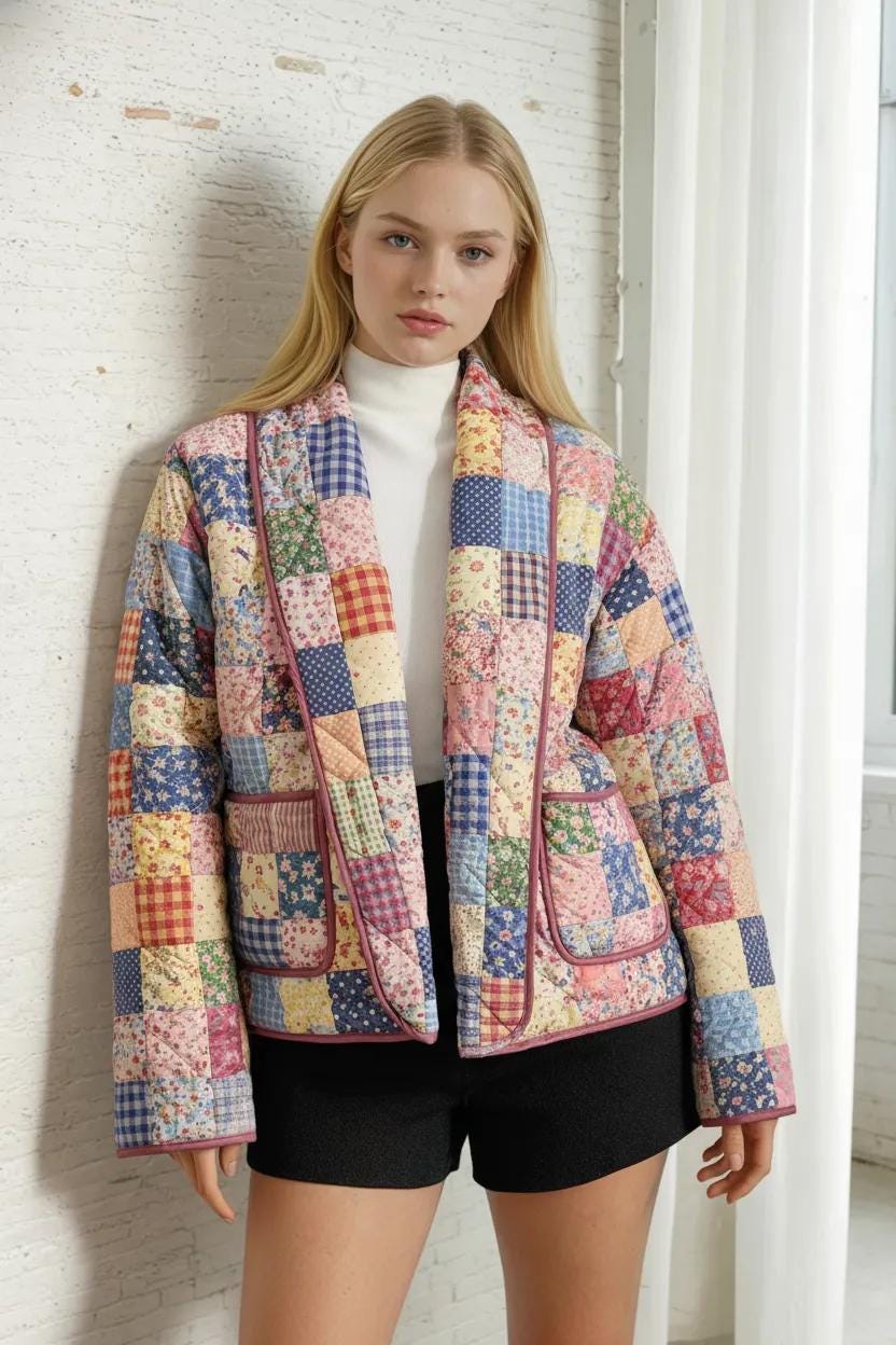 Quilted Jacket Sewing Patterns | Women Sewing Patterns | Jacket Sewing Pattern | Vest Pattern | Patchwork Patterns | Quilted Coat Pattern
