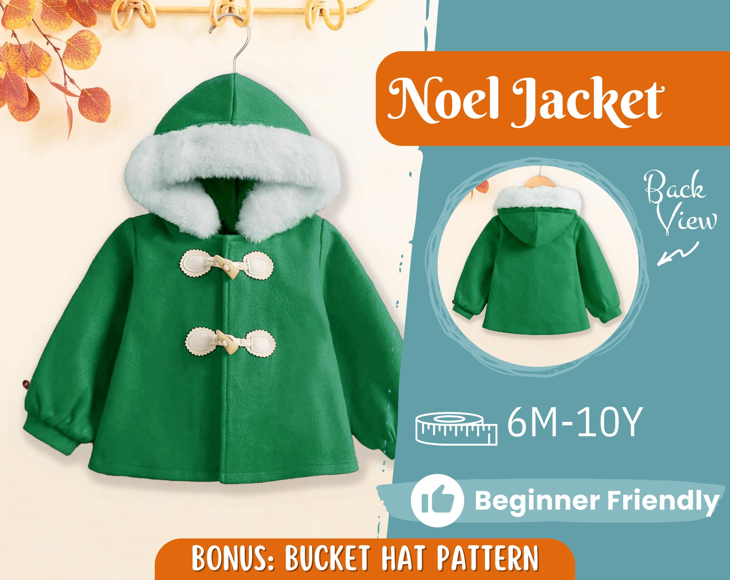 Jacket Sewing Pattern for Kids, Jacket Pattern, Kids Sewing Pattern, PDF Pattern, Beginner Pattern, Sewing Pattern Toddlers, Coat Pattern
