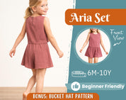 Top and Shorts Pattern for Kids, Top Pattern, Kids Pattern, PDF Pattern, Beginner Pattern, Sewing Pattern Toddlers, Shorts Pattern, Easy Top