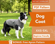 Coat Sewing Pattern for Dogs, Dog Vest Sewing Pattern, Sewing Pattern Pet, Pattern Dog,  Pet Pattern, Dog Jacket Pattern