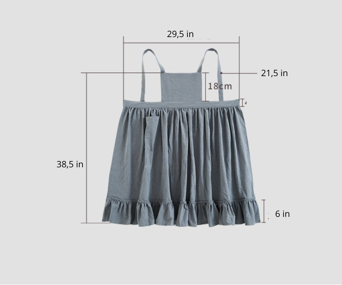 Vintage Pinafore Dress Sewing Pattern - Cottage Apron Style IndiePattern Vintage Pinafore Dress Sewing Pattern - Cottage Apron Style IndiePattern