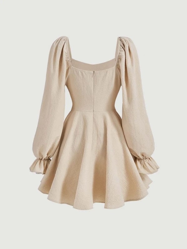 Vintage Dress with Corset Belt Sewing Pattern