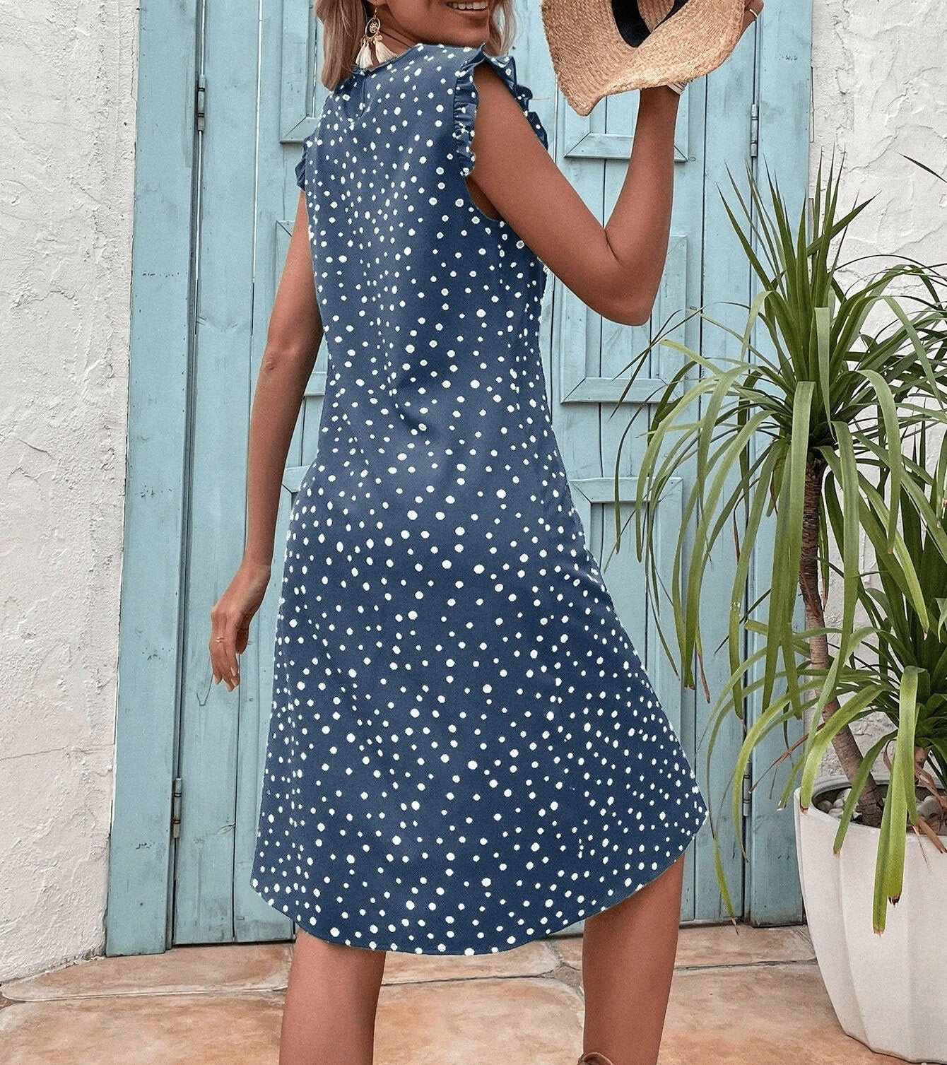 Easy Ruffle Dress Sewing Pattern – Women’s PDF XS-XXXL