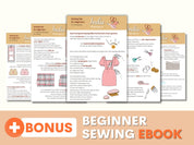 Vintage Pinafore Dress Sewing Pattern - Cottage Apron Style