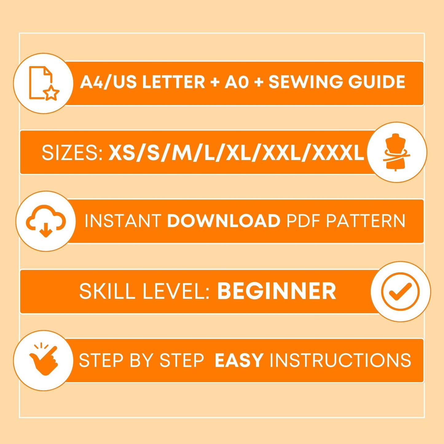 Slit Pants Pattern | XS-XXXL | Pants Sewing Pattern | Summer Pants Pattern | Beginner Sewing Pattern | Women Sewing Pattern | Easy Pants PDF