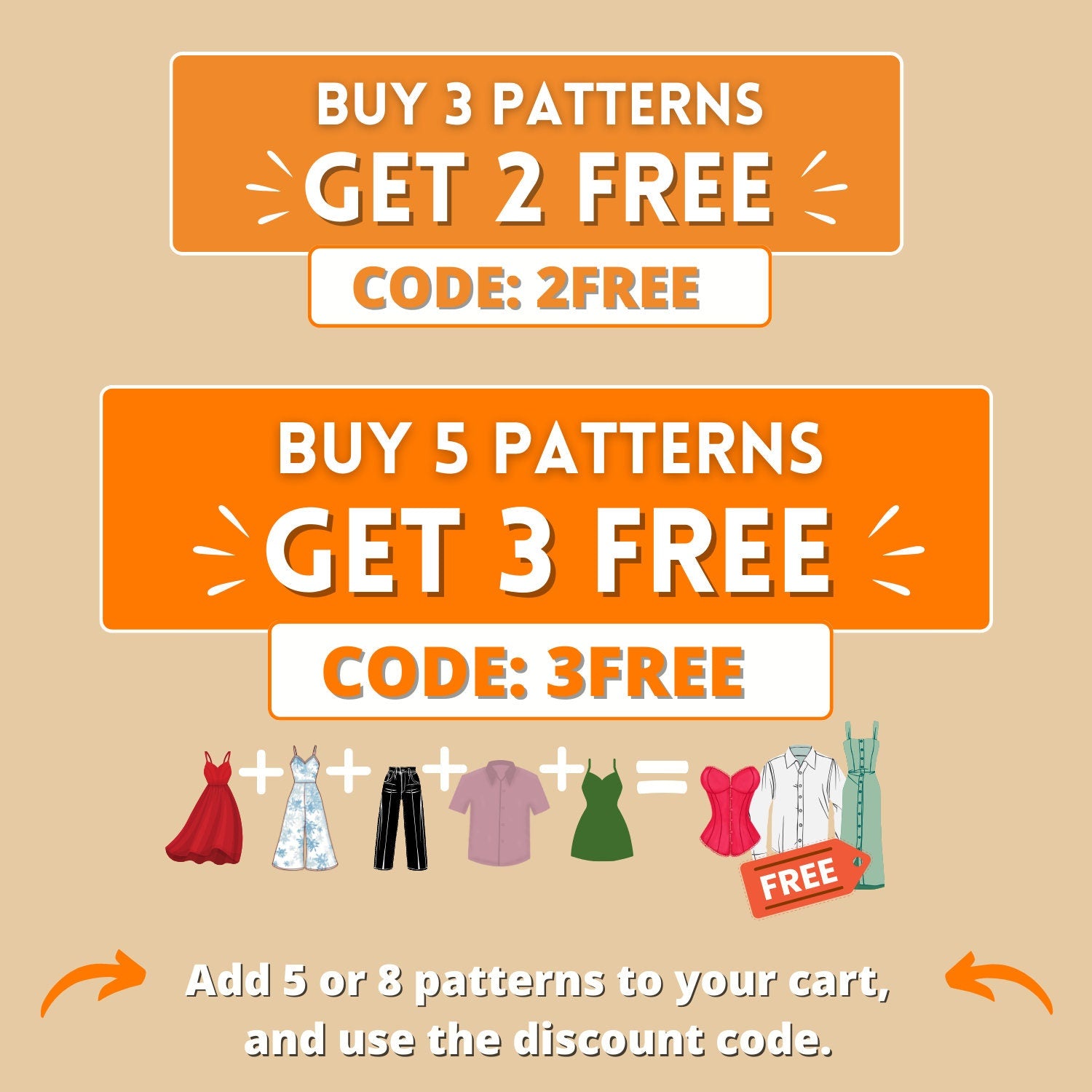 Discount of Indie Pattern in USA