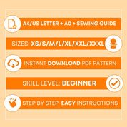 Men’s Pajama Pants Sewing Pattern – Comfortable DIY Lounge Pants | Sizes XS-XXXL