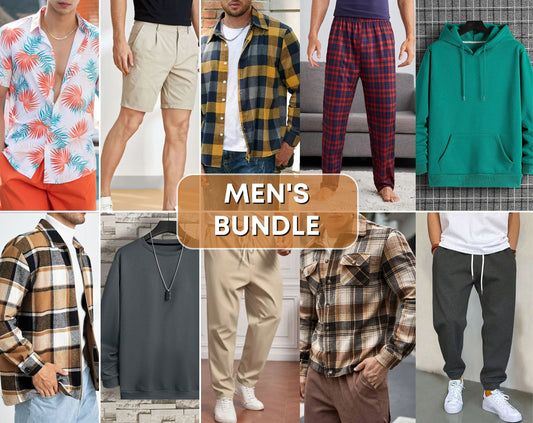 Men's Sewing Pattern | Bundle Men's Patterns | Men Shorts Pattern | Men Jacket Pattern | Men Pants Pattern | Men Bowling Shirt Pattern PDF