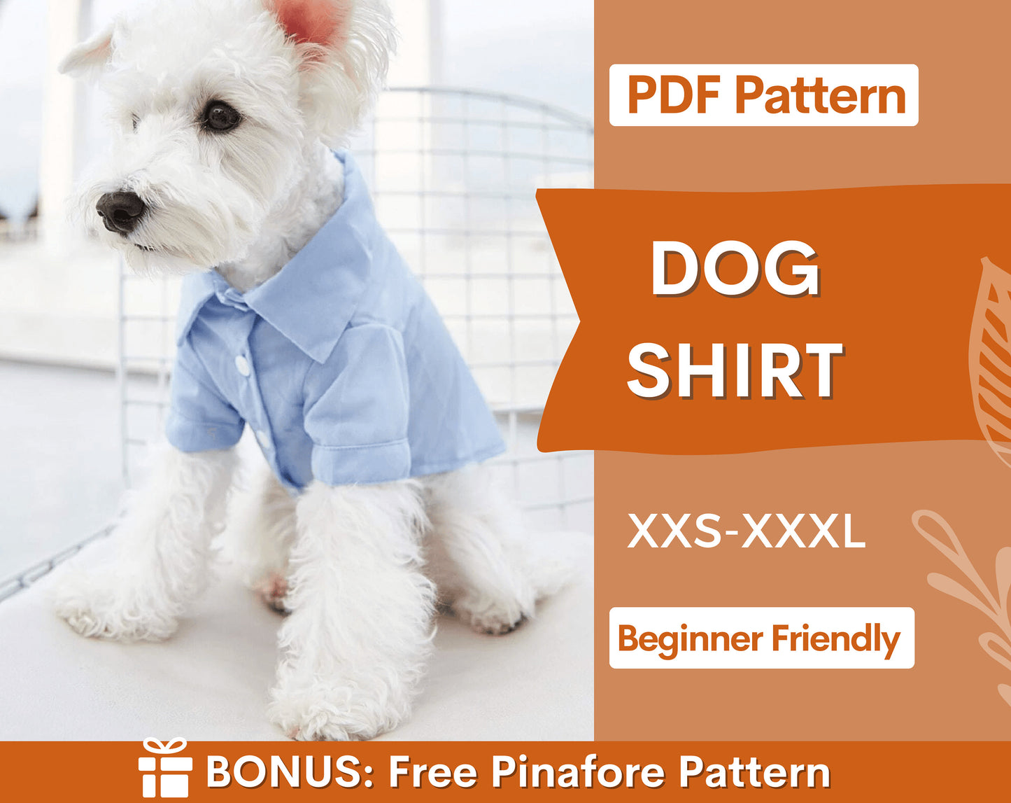 Dog Shirt Pattern, Dog Pattern, Dog Sewing Pattern, Dog Shirt Sewing Pattern, Pattern for dog, Dog Tank Top Pattern, Sewing pattern for dog