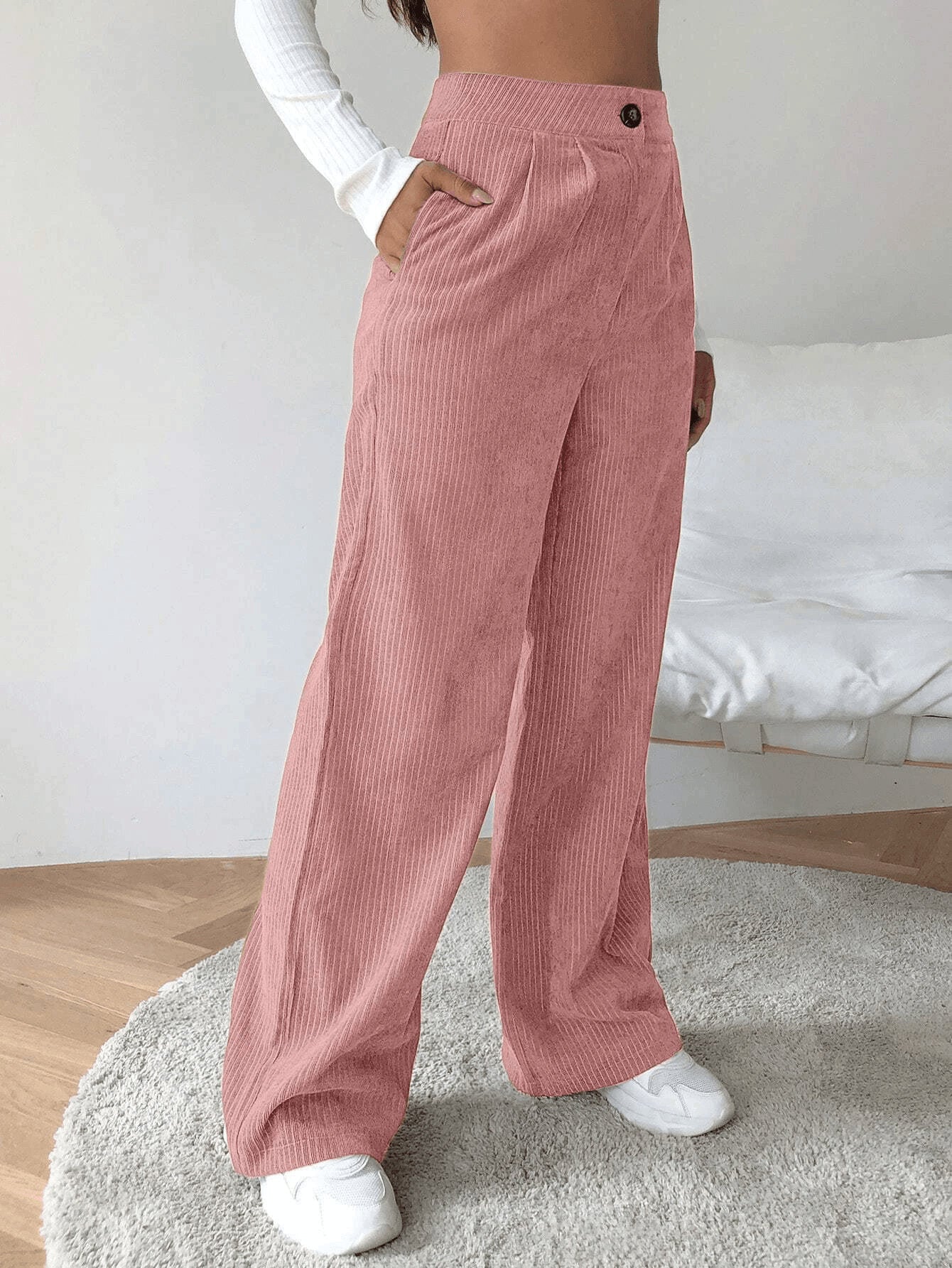 Pants Sewing Pattern | Trousers Pattern | Women Pants Pattern | Sewing Pattern Pants | Straight Leg High Waisted Pants Women Sewing Pattern