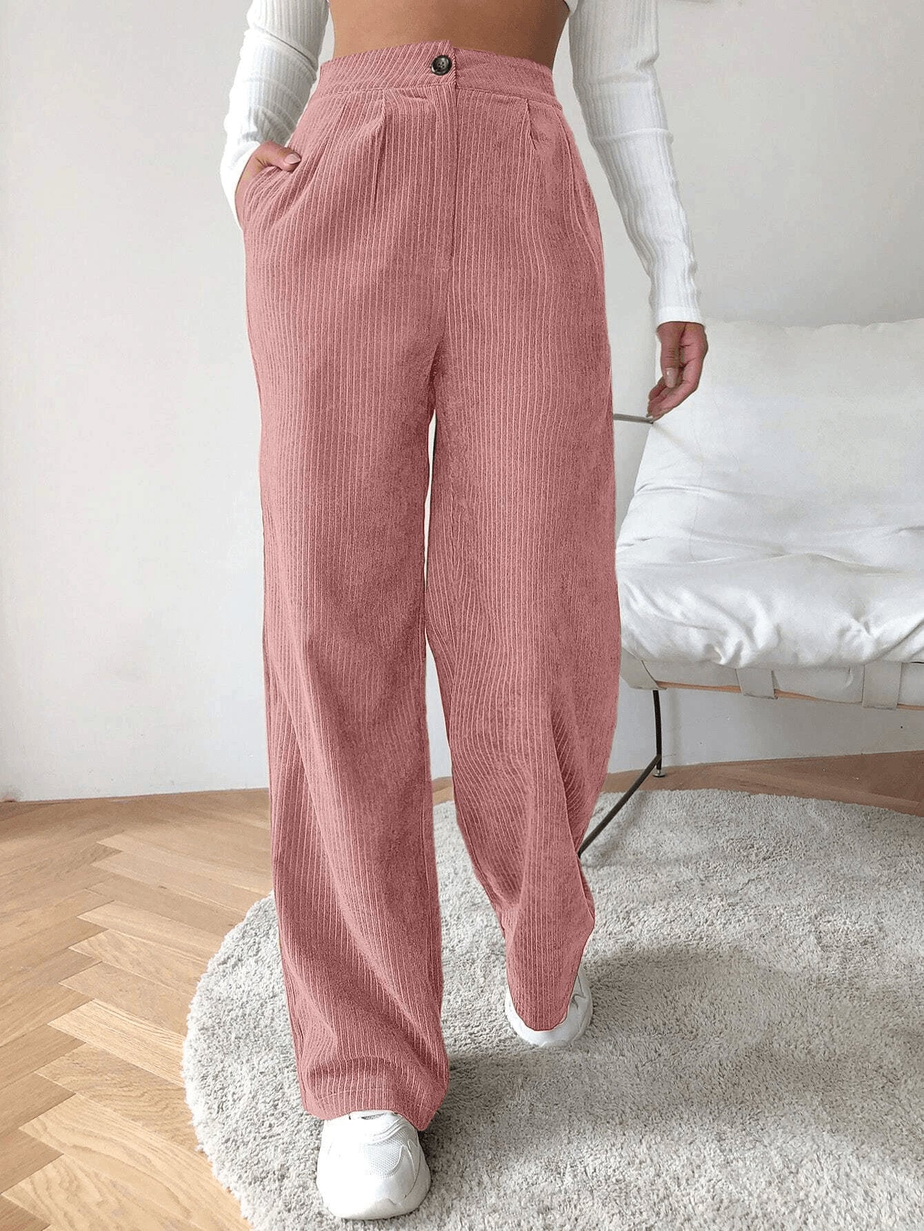 Pants Sewing Pattern | Trousers Pattern | Women Pants Pattern | Sewing Pattern Pants | Straight Leg High Waisted Pants Women Sewing Pattern