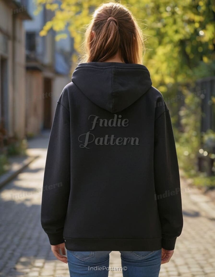 Zip Up Hoodie Pattern, Women Hoodie, Sweatshirt Pattern, Women Sewing Pattern, Zip Jacket Pattern, Sewing Patterns, Zipper Hoodie Pattern