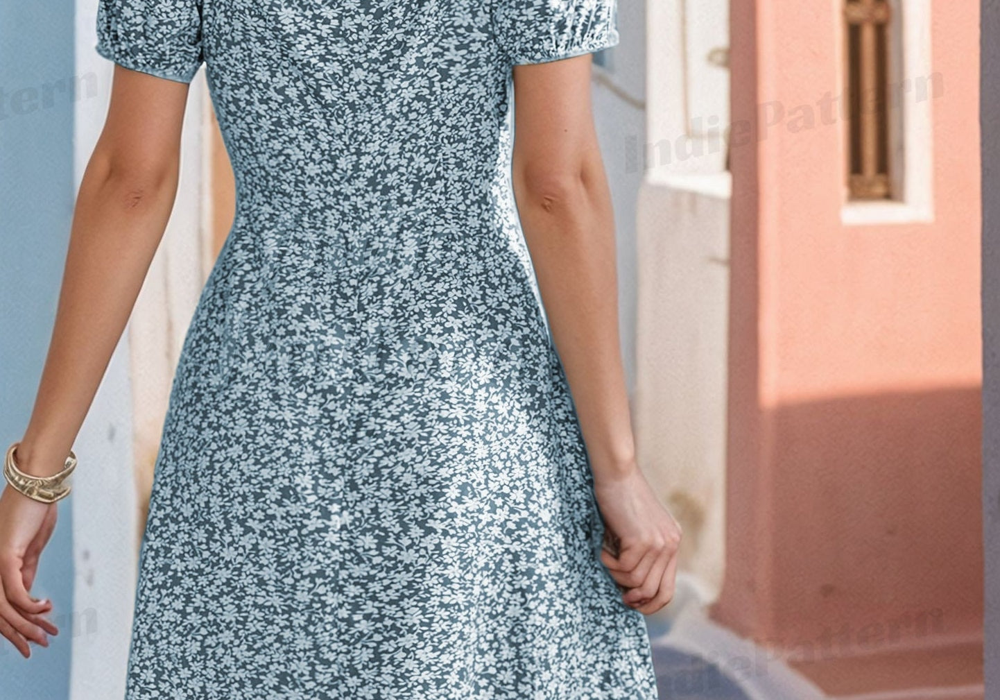 slit dress at indie pattern in usa