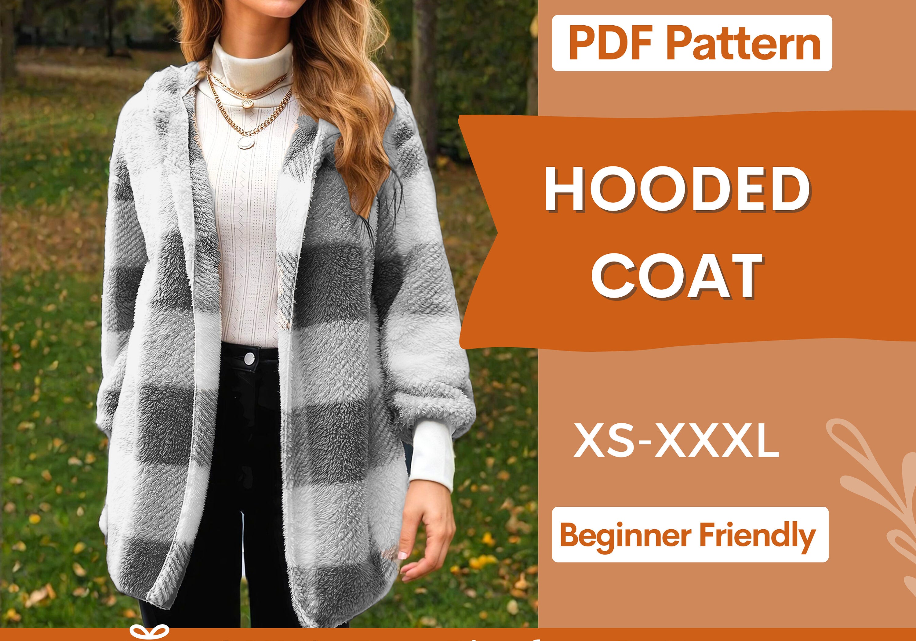 hooded coat at indie pattern in USA