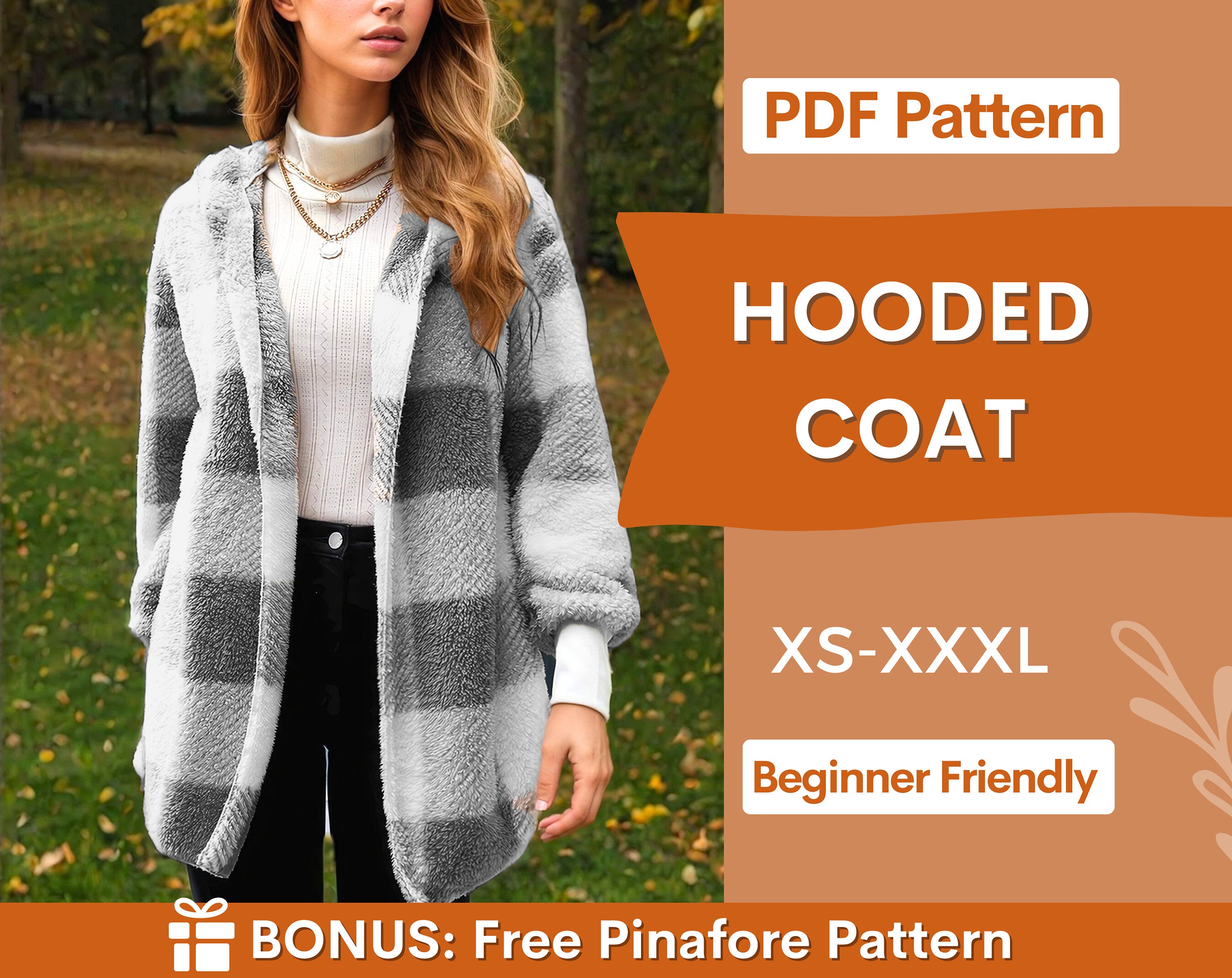 hooded coat at indie pattern in USA